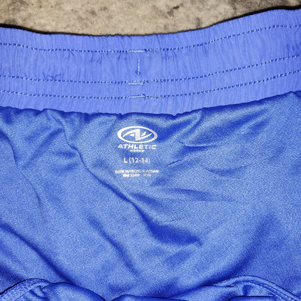 Athletic Works Bright Periwinkle Blue Active Shorts - Picture 4 of 6